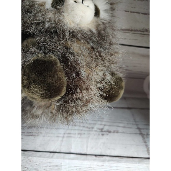 Aurora Soft Fluffy Plush Raccoon Baby Woodland Stuffed Animal Doll 9” Toy - Picture 6 of 9